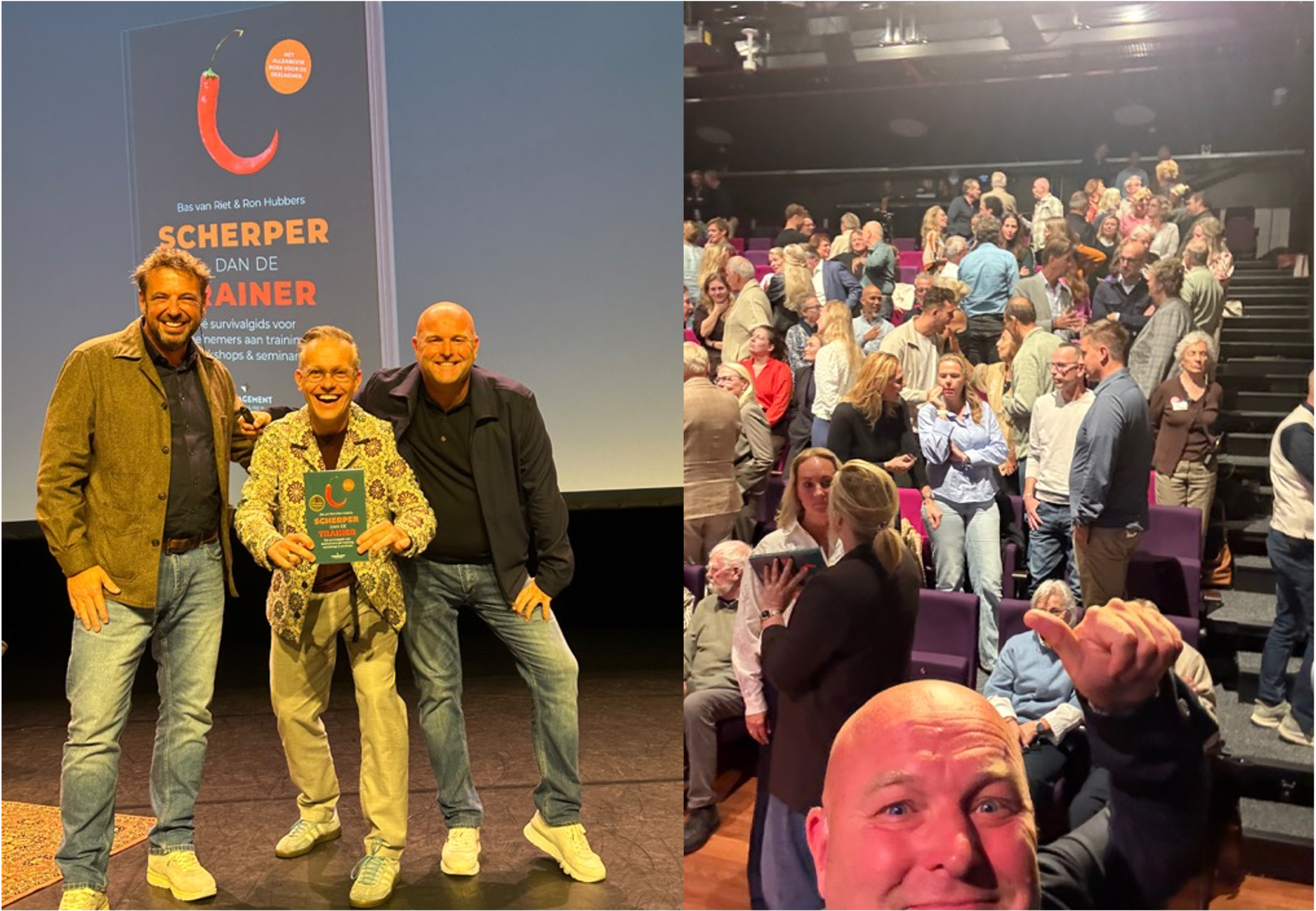 Foto van Bas van Riet op het podium