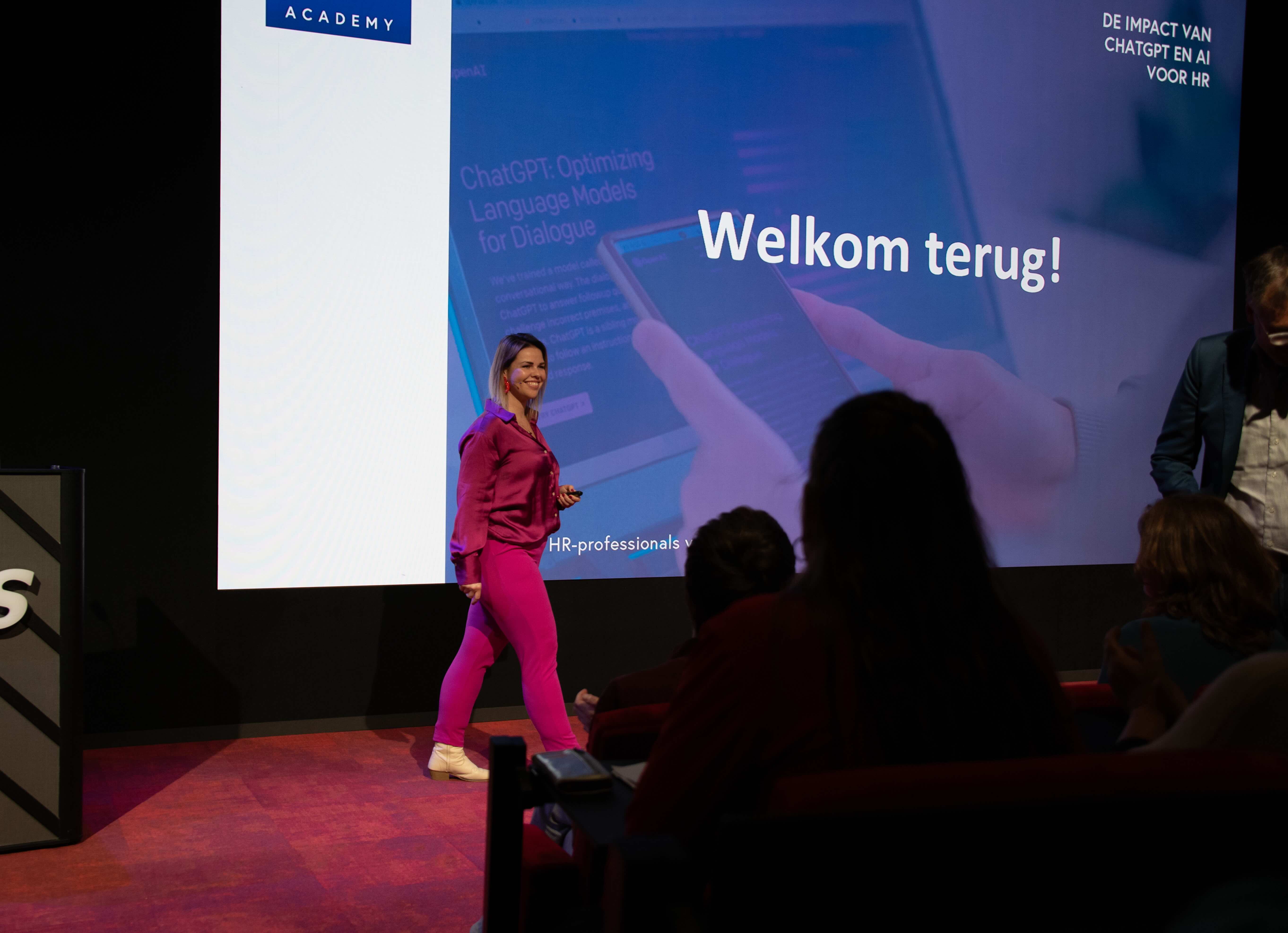 Spreker op een congres