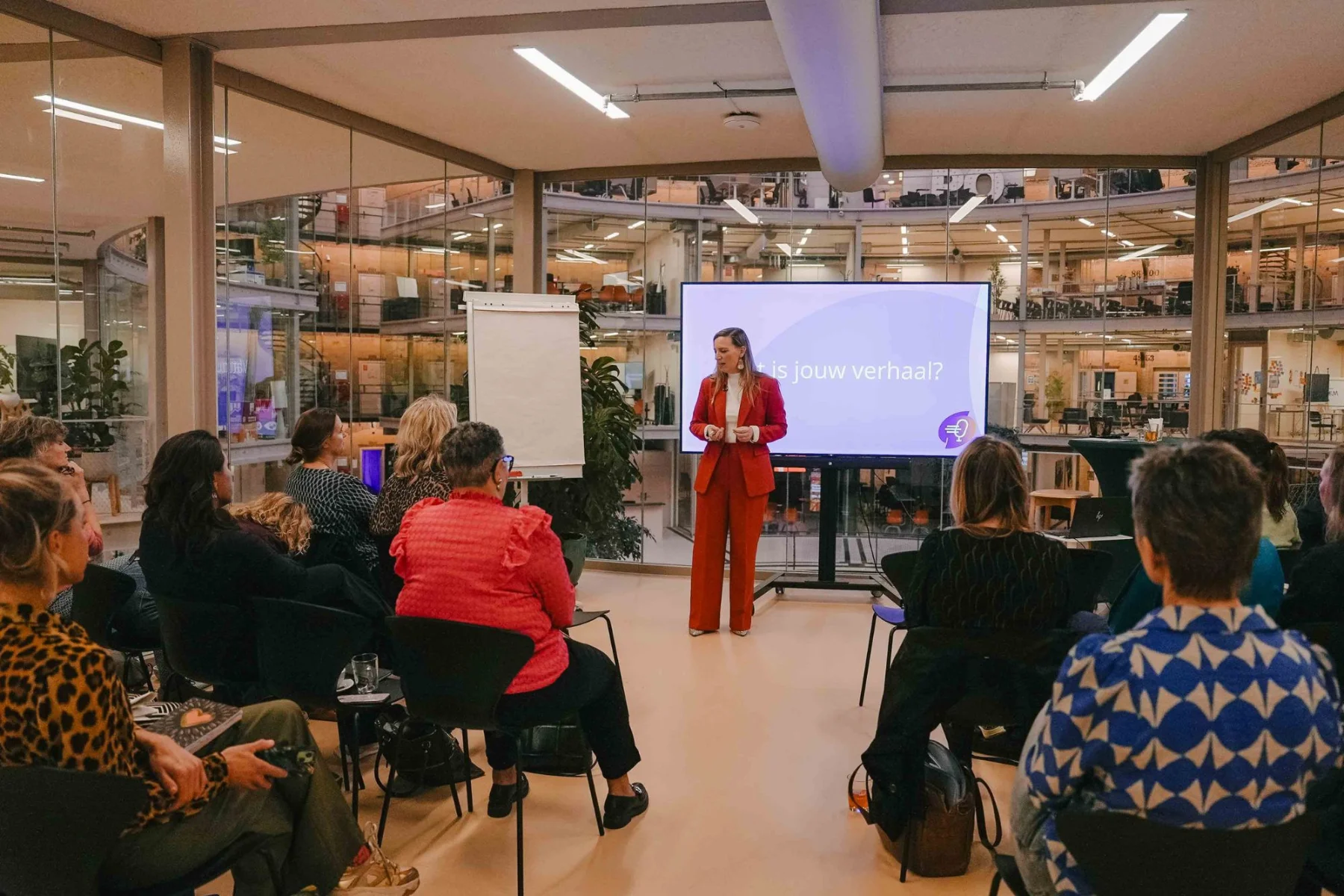 Tijdens een workshop